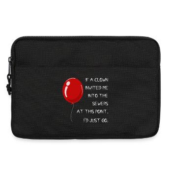 Invitation from the clown - Laptop bag 13" - black - Front