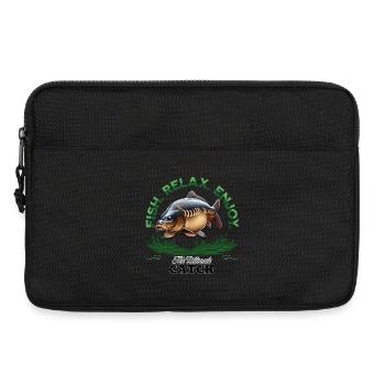 Carpe Fish Relax Enjoy - Sacoche pour ordinateur portable 13 pouces - noir - Devant