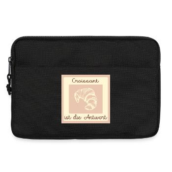 CROISSANT LIEBE ANTWORT - Laptoptasche 13" - Schwarz - Vorne