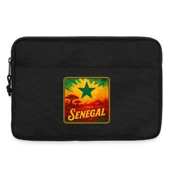 Légende Sénégalaise Design - Sacoche pour ordinateur portable 13 pouces - noir - Devant