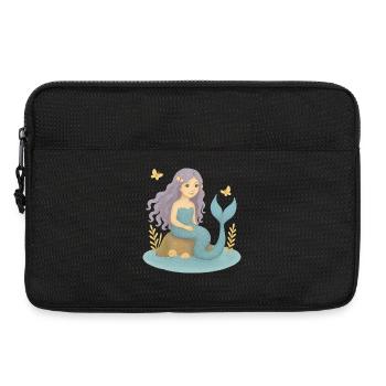 Nordic Fantasy - Purple Mermaid - Laptop bag 13" - black - Front