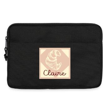 NAMENSGESCHENKE CLAIRE BUCHSTABE C - Laptoptasche 13" - Schwarz - Vorne