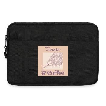 Tennis-Kaffee - Laptoptasche 13" - Schwarz - Vorne
