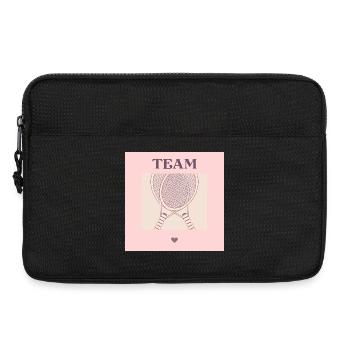 TEAM TENNIS HERZ - Laptoptasche 13" - Schwarz - Vorne