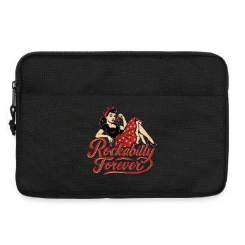 Rockabilly Forever Cerises Femme Cadeau des Années 50 - Sacoche pour ordinateur portable 13 pouces - noir - Devant