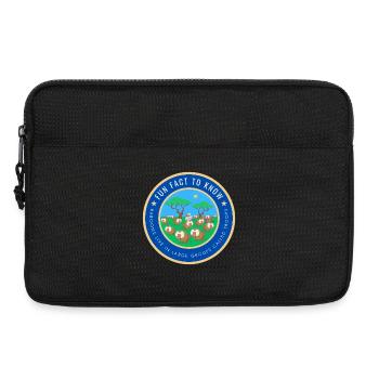 Baboons live in large groups called troops - Laptop bag 13" - black - Front