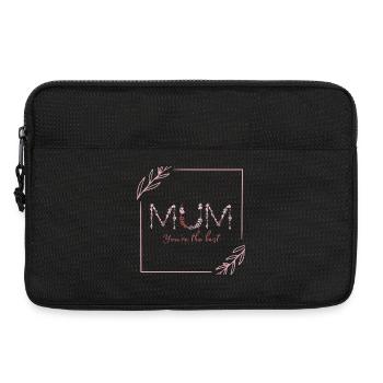 Liebevoller Muttertochter Spruch - Laptoptasche 13" - Schwarz - Vorne