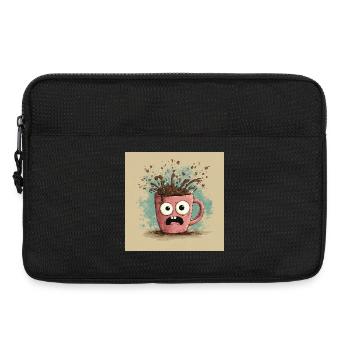 Caffeinated Chaos - Laptoptasche 13" - Schwarz - Vorne