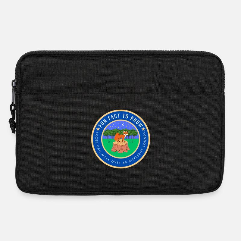 Foxes can make over 40 different sounds - Laptop bag 13" - black