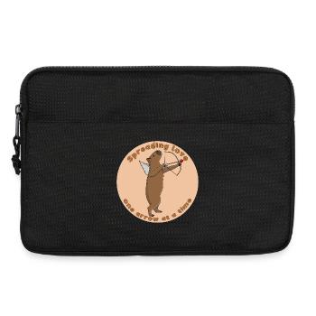 Spreading love, one arrow at a time - Laptop bag 13" - black - Front