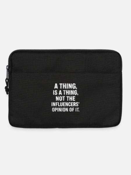 Inspirierendes Zitat-Typografie-Design - Laptoptasche 13" - Schwarz