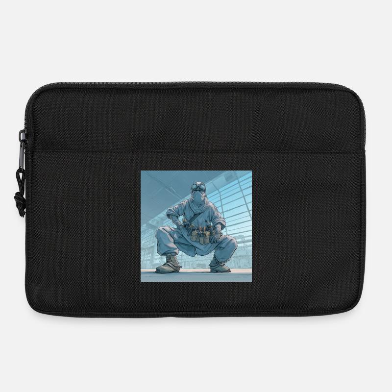 Facility Ninja – Niemand sieht mich, aber alles lä - Laptoptasche 13" - Schwarz