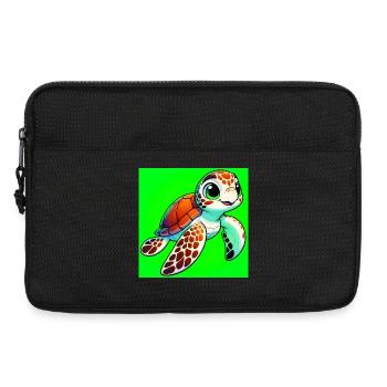 turtle - Laptop bag 13" - black - Front