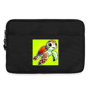 tortue - Sacoche pour ordinateur portable 13 pouces - noir - Devant