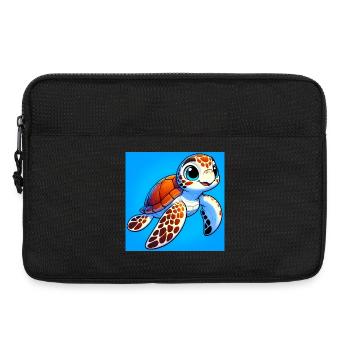 turtle - Laptop bag 13" - black - Front