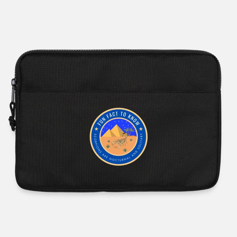 Desert Night Scorpion Fact - Laptop bag 13" - black