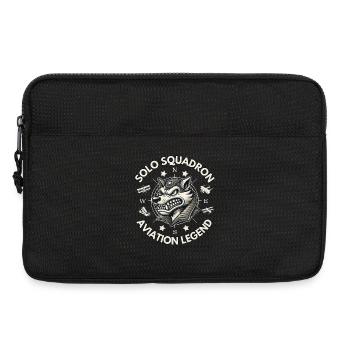 Vintage Fearless Wolf Aviator Veteran Legend Pilot - Laptop bag 13" - black - Front