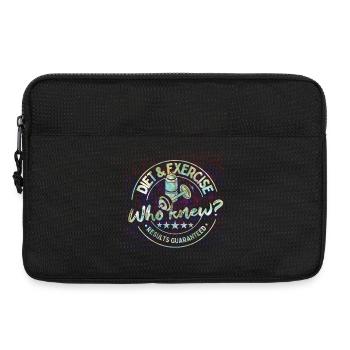 Diet & Exercise, who knew gym motivation humor - Laptop bag 13" - black - Front