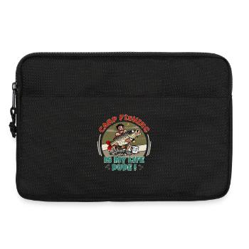Biggest Carp Fishing Is My Life Dude Humor Trophy - Laptop bag 13" - black - Front