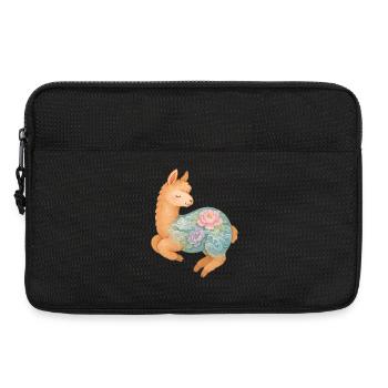 Yakuza Lama - Art du tatouage pastel mignon - Sacoche pour ordinateur portable 13 pouces - noir - Devant