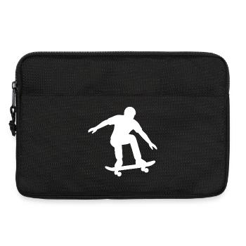 Minimalist Skateboarder Silhouette Sport - Laptop bag 13" - black - Front