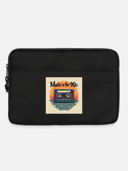 Retro Cassette Audio Design - Laptop bag 13" - black