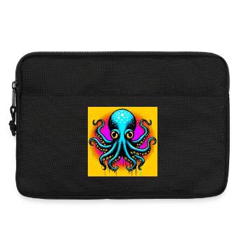 Octopus - Laptop bag 13" - black - Front
