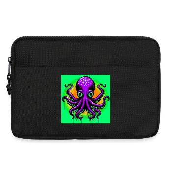 Pieuvre - Sacoche pour ordinateur portable 13 pouces - noir - Devant