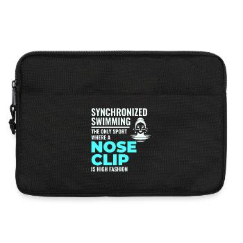 Pince-nez tendance pour la natation synchronisée - Sacoche pour ordinateur portable 13 pouces - noir - Devant
