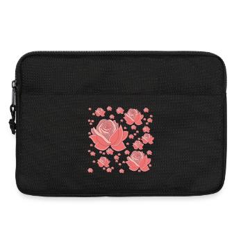 Pastel Fancy Roses - Laptop bag 13" - black - Front