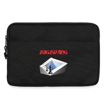 ZUGZWANG, Echecs, stratégie et art optique - Sacoche pour ordinateur portable 13 pouces - noir - Devant