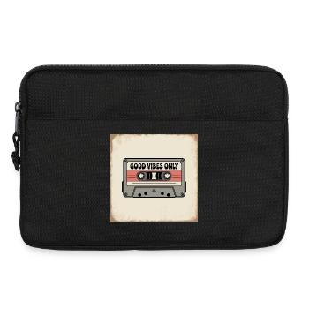 Cassette avec inscription - Sacoche pour ordinateur portable 13 pouces - noir - Devant
