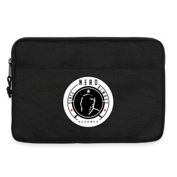 Nerd Science Logo T-Shirt - Laptop bag 13" - black - Front