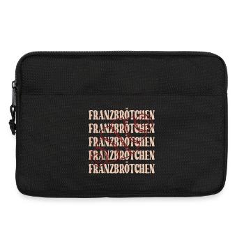 SCHRIFTZUG FRANZBRÖTCHEN GEBÄCK HAMBURG - Laptoptasche 13" - Schwarz - Vorne