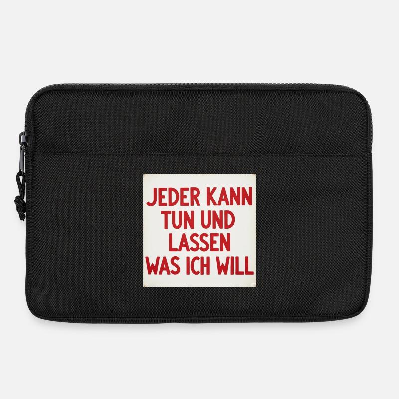Tun und lassen - Laptoptasche 13" - Schwarz