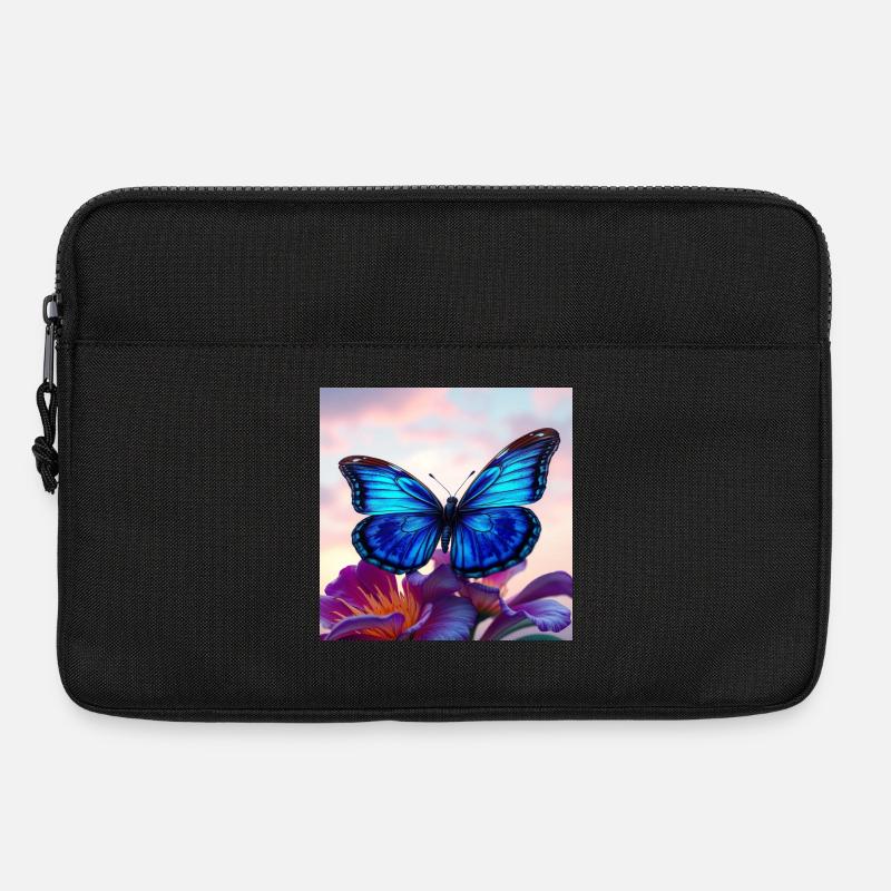 Schmetterling - Laptoptasche 13" - Schwarz