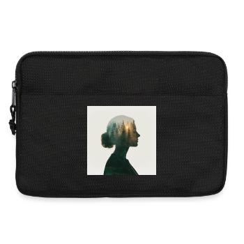 Mystical closeness to nature - Laptop bag 13" - black - Front