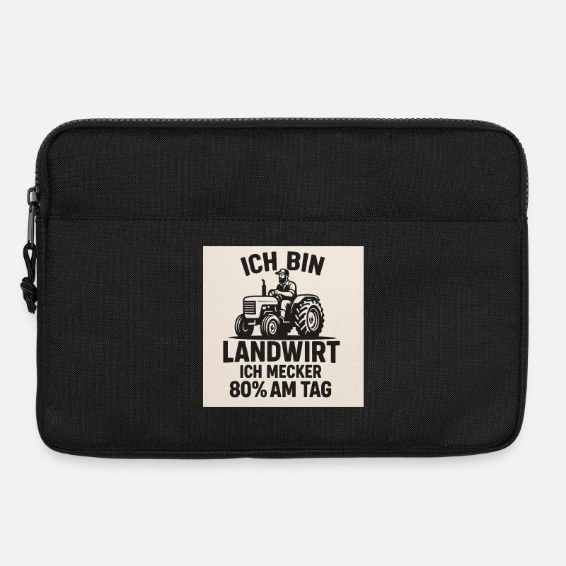 Ich bin Landwirt 80% am Tag - Laptoptasche 13" - Schwarz