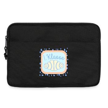 Franzbrötchen Schulkind 1. Klasse - Laptoptasche 13" - Schwarz - Vorne