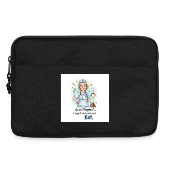 Soignant Design Humoristique Avec Café - Sacoche pour ordinateur portable 13 pouces - noir - Devant