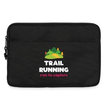 Trailrunning – Laufen, um die Welt zu erkunden - Laptoptasche 13" - Schwarz - Vorne