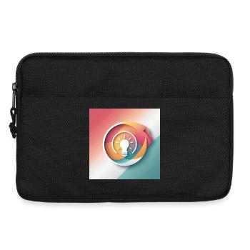 Abstract Creativity Illustration - Laptop bag 13" - black - Front