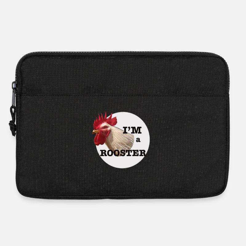 Bunter Hahn Lustiger Stil - Laptoptasche 13" - Schwarz