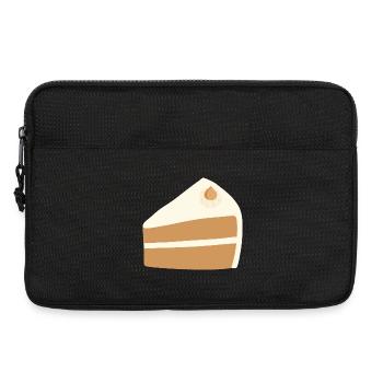 Conception de tranche de gâteau aux noix - Sacoche pour ordinateur portable 13 pouces - noir - Devant