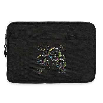 Crânes de savon étranges - Sacoche pour ordinateur portable 13 pouces - noir - Devant
