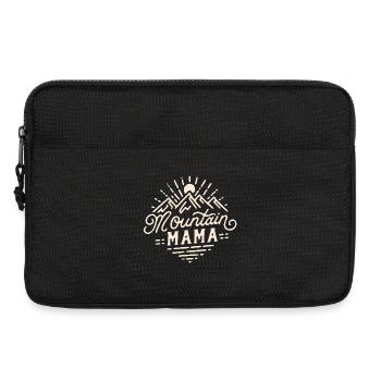Maman de montagne randonnée maman camping amant maman - Sacoche pour ordinateur portable 13 pouces - noir - Devant