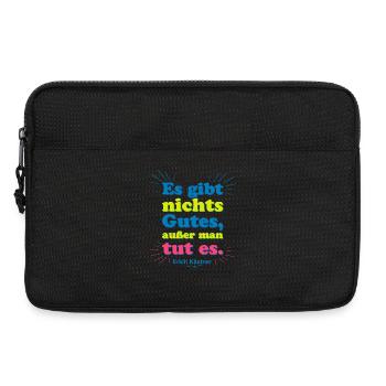 There is nothing good – Kästner quote - Laptop bag 13" - black - Front