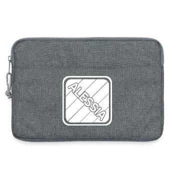 Maedchenname Alessia - Laptoptasche 13" - Grau meliert - Vorne