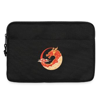 Feuriger Drachenschwung - Chinese Design Dragon - Laptoptasche 13" - Schwarz - Vorne
