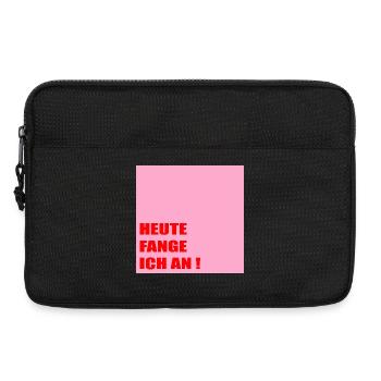 Motivation puissante, confiance en soi - Sacoche pour ordinateur portable 13 pouces - noir - Devant